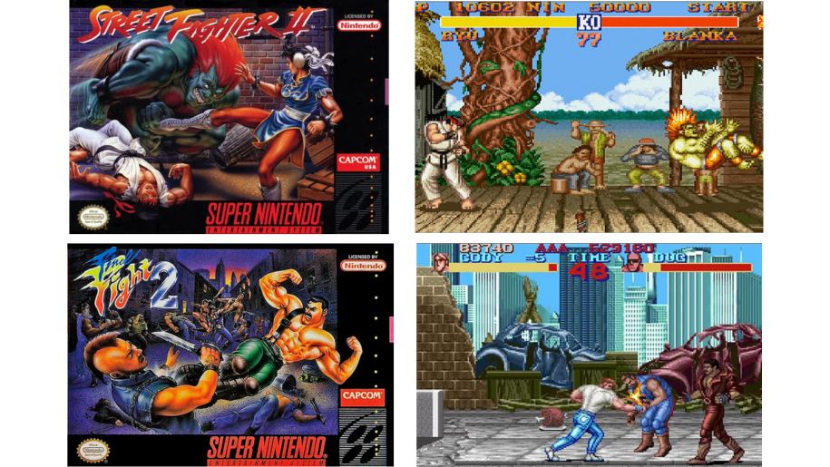 Street Fighter 2 and Final Fight