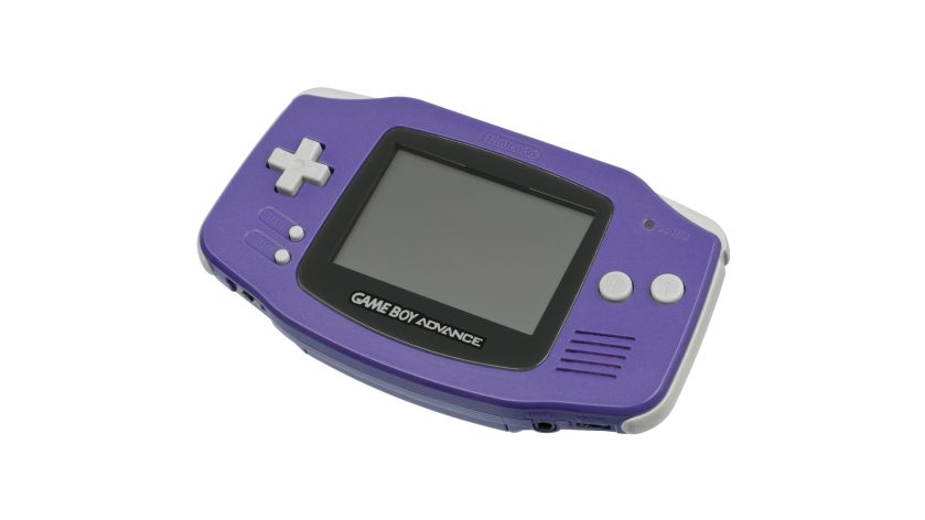 The iconic purple GameBoy Advance