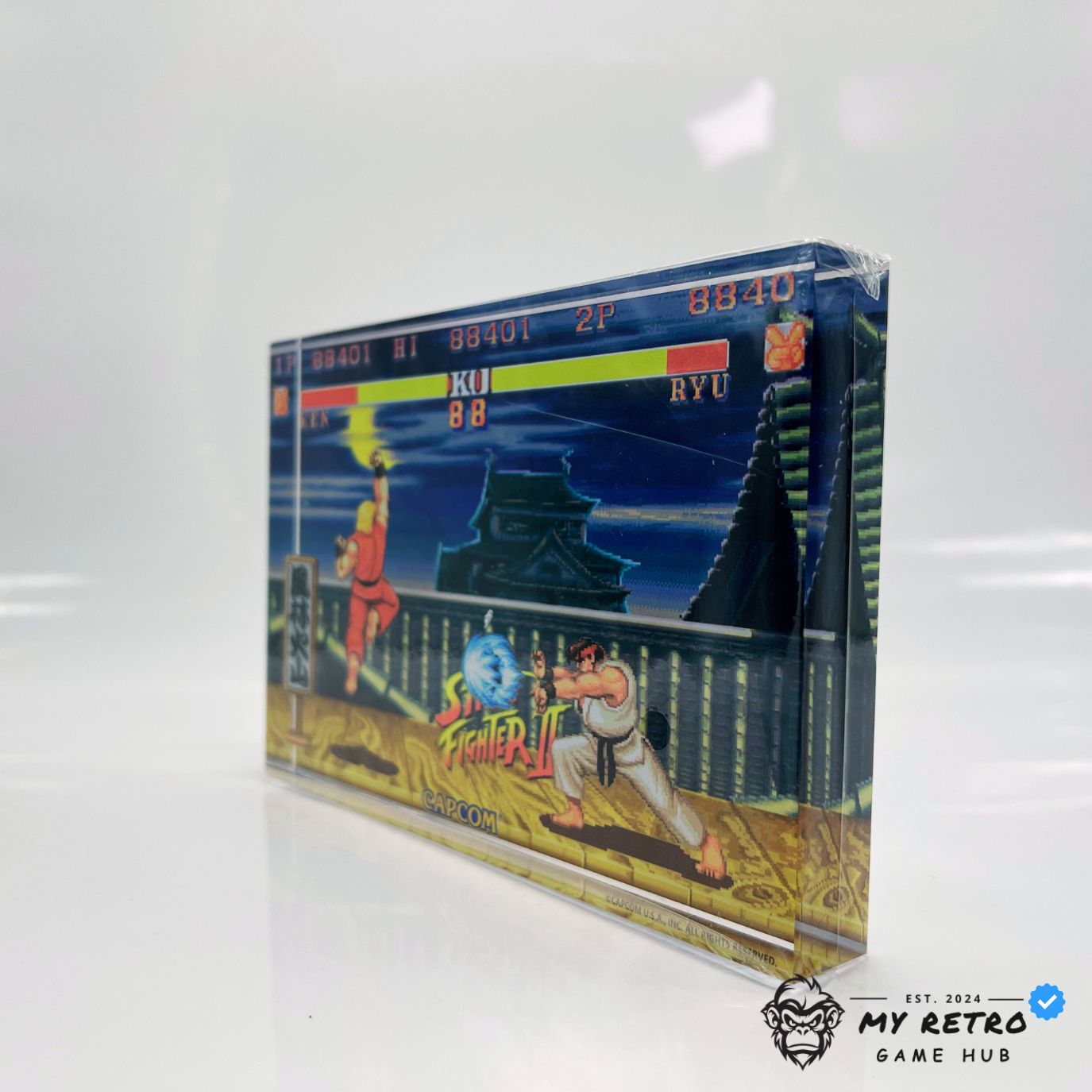 Acrylic 3D Desktop Art - Street Fighter 2