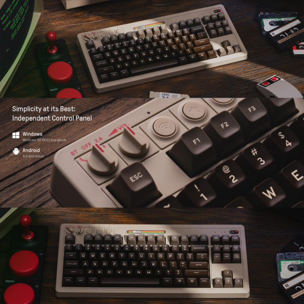 8BitDo Retro Mechanical Keyboards – C64 Edition - My Retro Game Hub