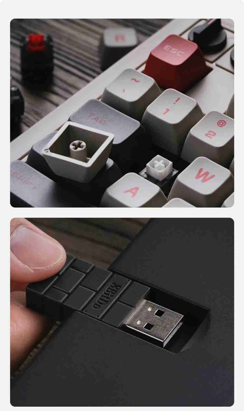 8BitDo Retro Mechanical Keyboards - Fami Edition - Image 9