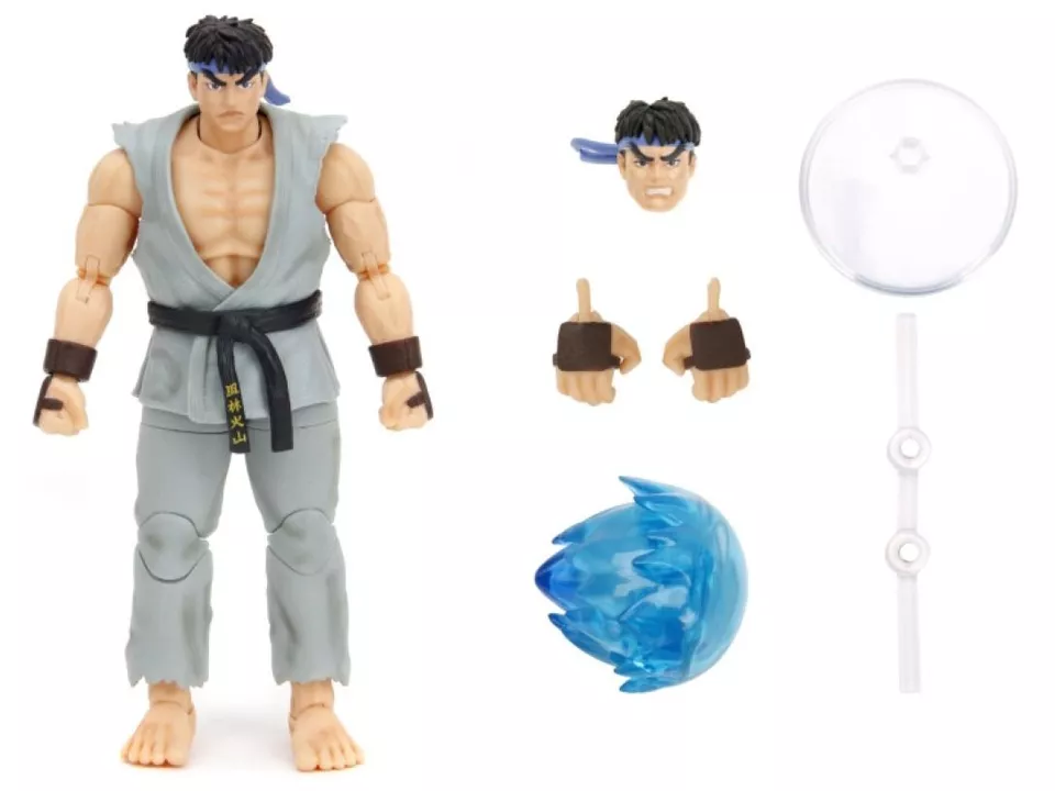 JADA Toys Street Fighter 2 - Ryu 6" Action Figure - Image 6