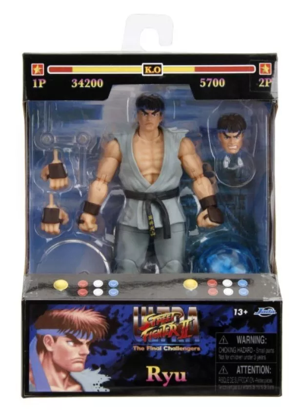 JADA Toys Street Fighter 2 - Ryu 6" Action Figure - Image 7