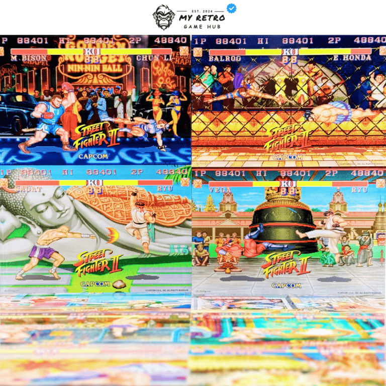 Acrylic Desktop Display – Street Fighter II Bosses Collection
