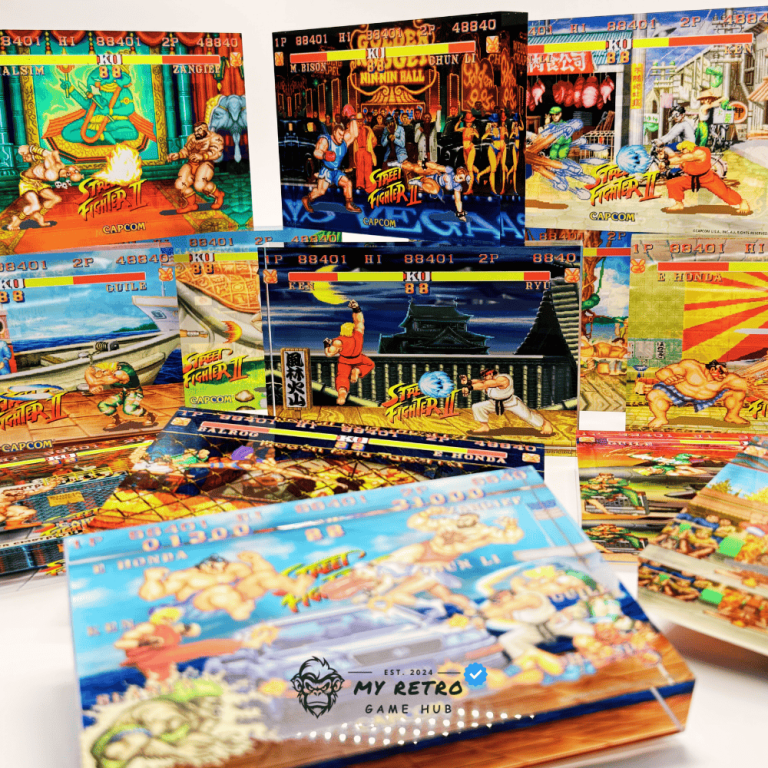 Acrylic Desktop Display – Street Fighter II Bosses Collection