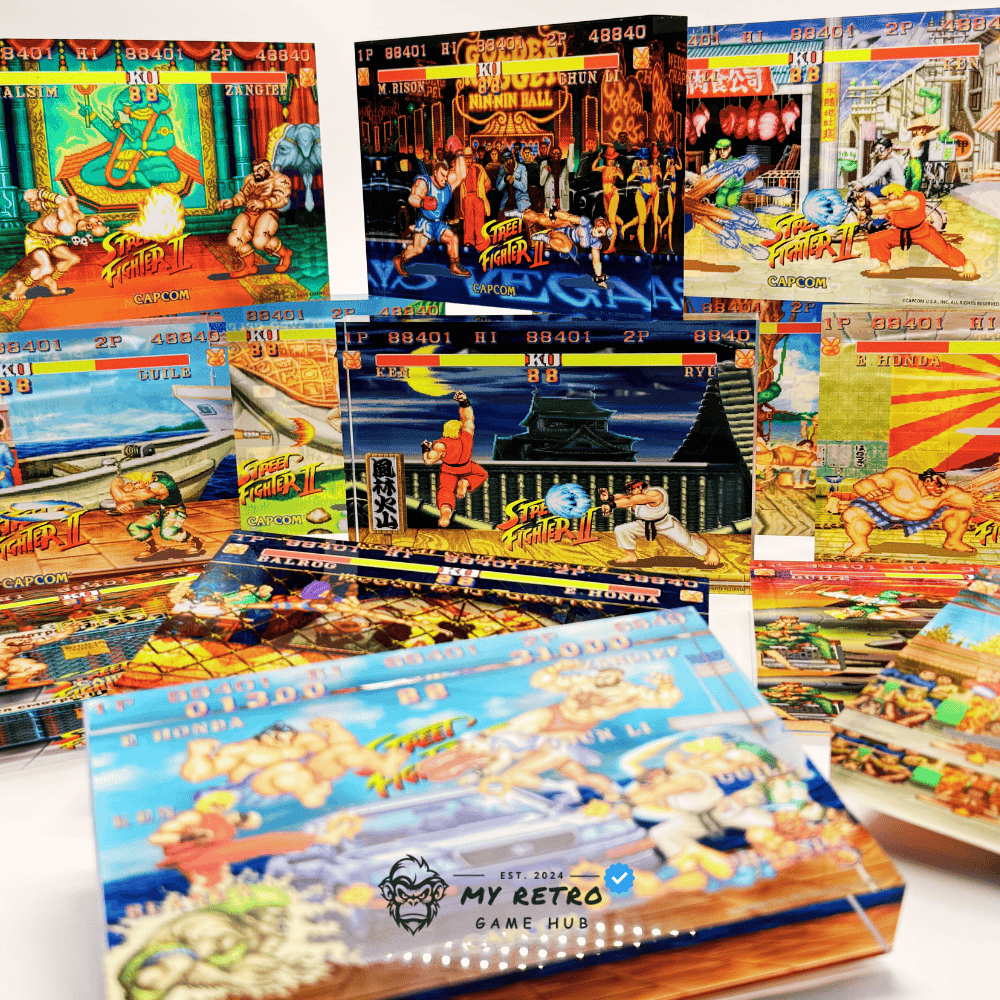 Acrylic Desktop Display - Street Fighter II Guile's Stage - Image 10