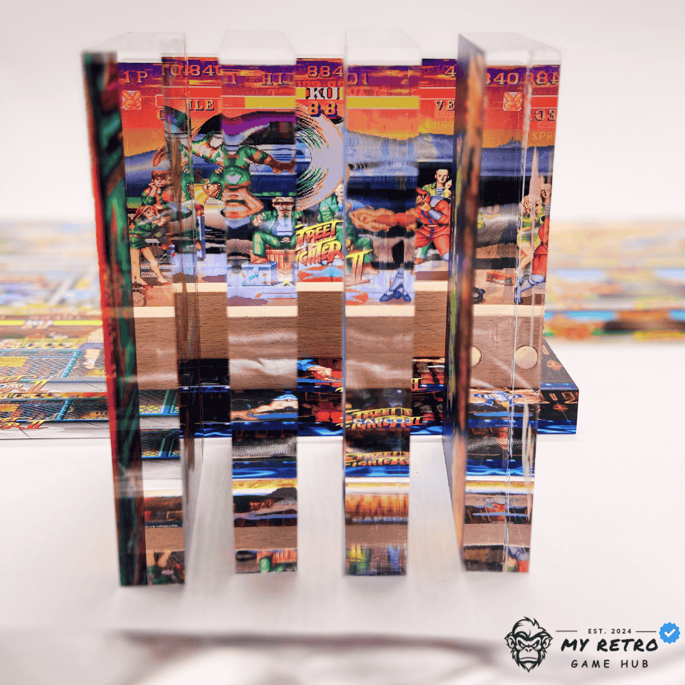 Acrylic Desktop Display - Street Fighter II Guile's Stage - Image 7