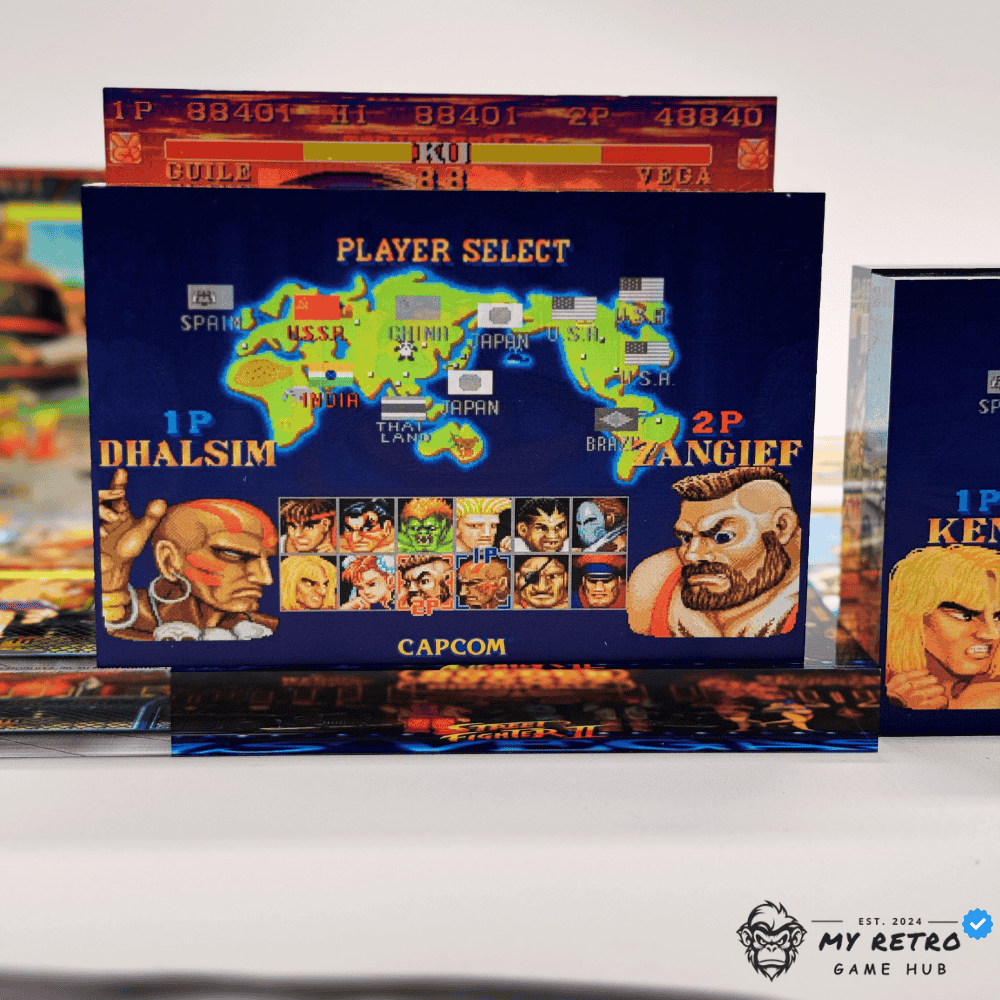 Acrylic Desktop Display - Street Fighter II Guile's Stage - Image 6